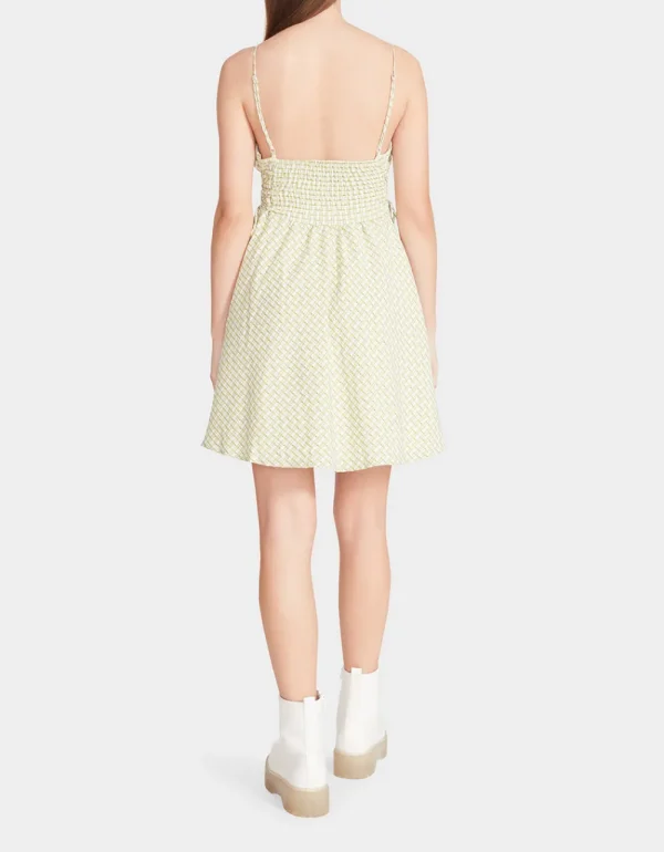 Betsey Johnson Bella Frocked Dot Mini Dress Lime Online