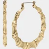 Betsey Johnson Betseys Bamboo Hoops Gold Best Sale