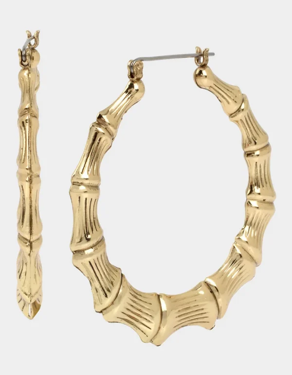 Betsey Johnson Betseys Bamboo Hoops Gold Best Sale