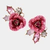 Betsey Johnson Betseys Rose Studs Pink Outlet