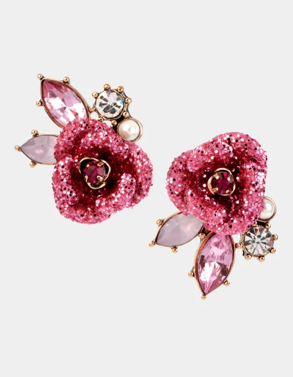 Betsey Johnson Betseys Rose Studs Pink Outlet