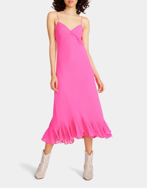 Betsey Johnson Bit Of Bling Slip Dress Pink Best Sale