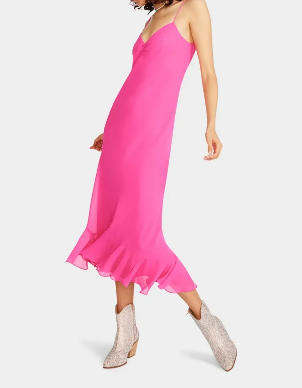 Betsey Johnson Bit Of Bling Slip Dress Pink Best Sale