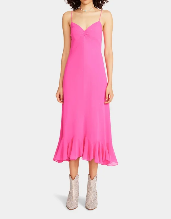 Betsey Johnson Bit Of Bling Slip Dress Pink Best Sale