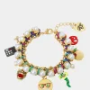 Betsey Johnson Charm School Charm Bracelet Red Shop