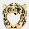 Betsey Johnson Charm School Cheetah Ring Red Cheap