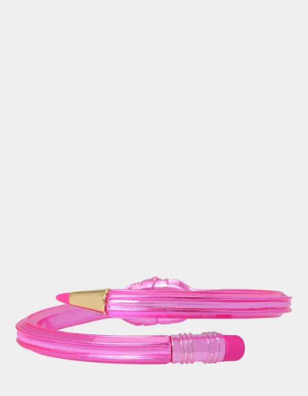 Betsey Johnson Charm School Pencil Bangle Pink Hot