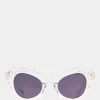 Betsey Johnson Crown Jewel Sunglasses White Fashion