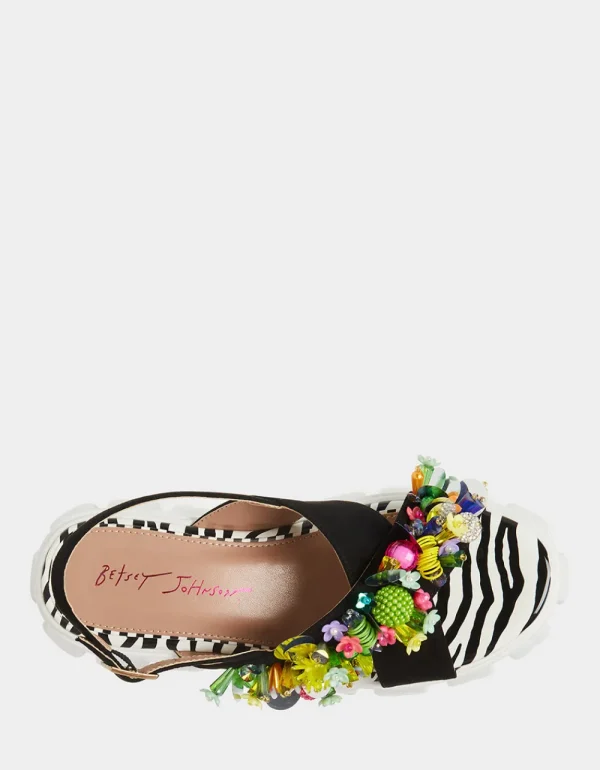 Betsey Johnson Frankee Black Multi Cheap