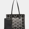 Betsey Johnson Glam Mesh Stone Tote Black New