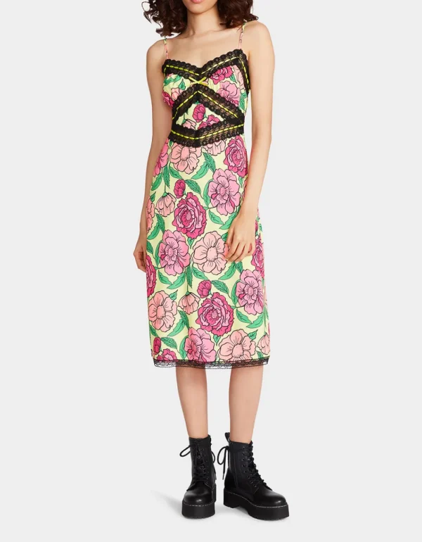 Betsey Johnson Hollywood Midi Dress Lime Best