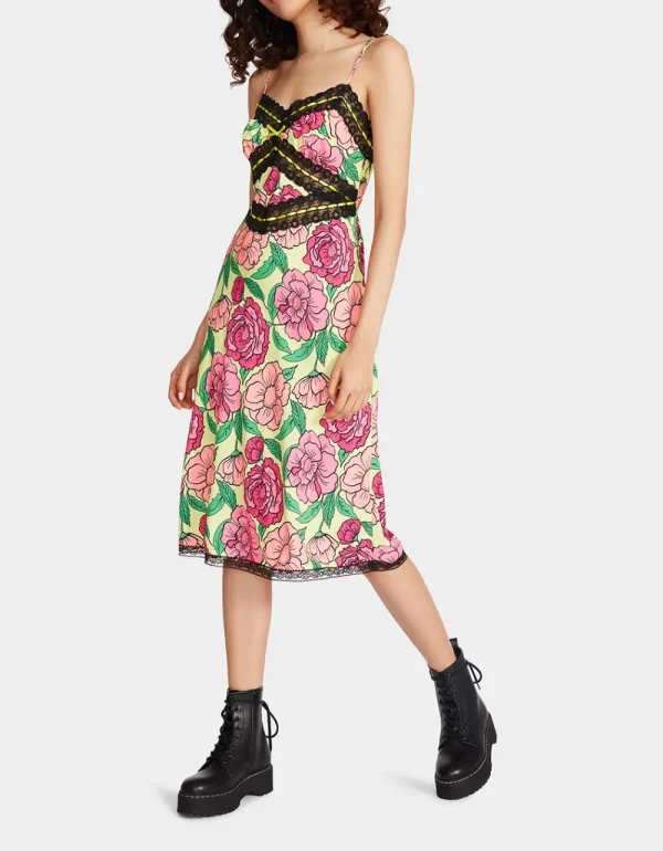 Betsey Johnson Hollywood Midi Dress Lime Best