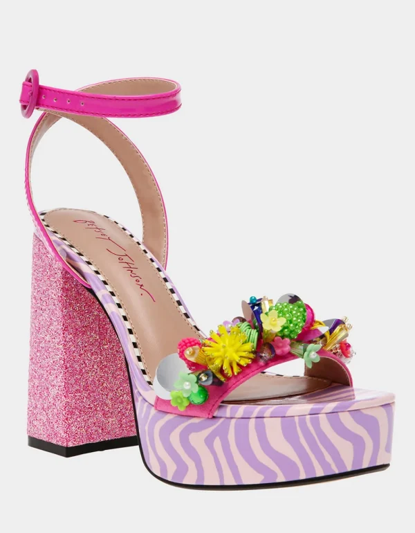 Betsey Johnson Jorden Pink Multi Cheap