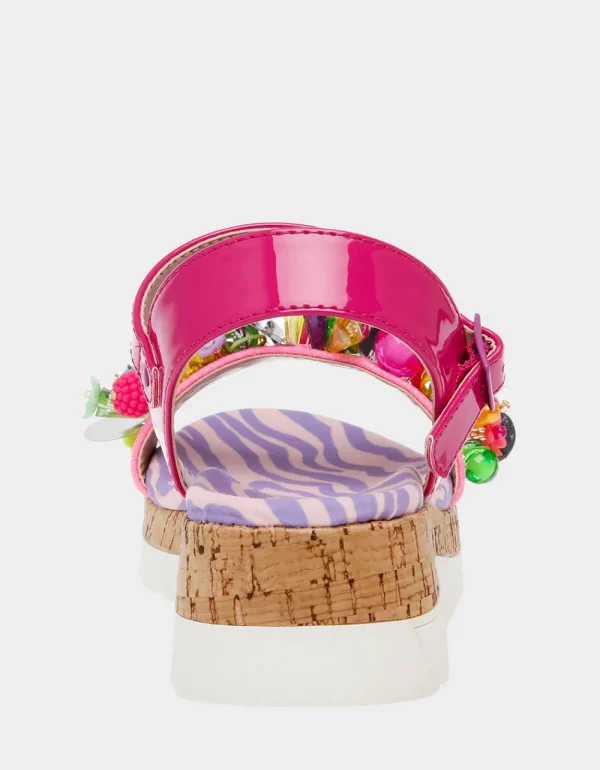 Betsey Johnson Kids' Frank Pink Multi Hot