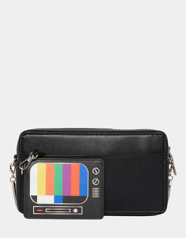 Betsey Johnson Kitsch Be Kind Rewind Vhs Crossbody Black Fashion