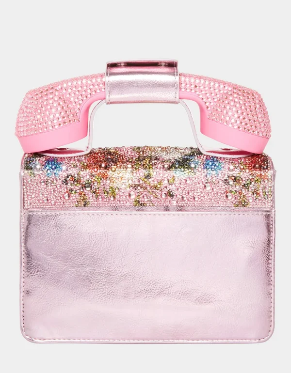 Betsey Johnson Kitsch Gimme A Ring Phone Bag Pink Shop