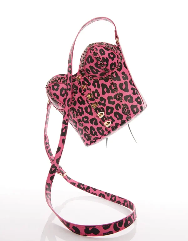 Betsey Johnson Kitsch Of Corsets Love Crossbody Black-Pink Online