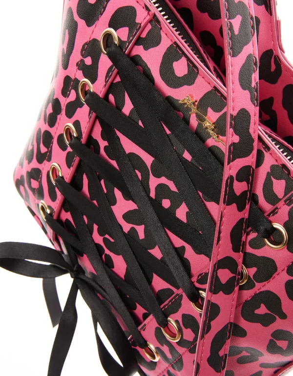 Betsey Johnson Kitsch Of Corsets Love Crossbody Black-Pink Online