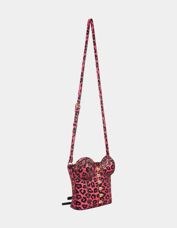 Betsey Johnson Kitsch Of Corsets Love Crossbody Black-Pink Online