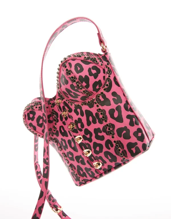 Betsey Johnson Kitsch Of Corsets Love Crossbody Black-Pink Online