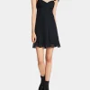 Betsey Johnson Lotus Mini Dress Black Hot