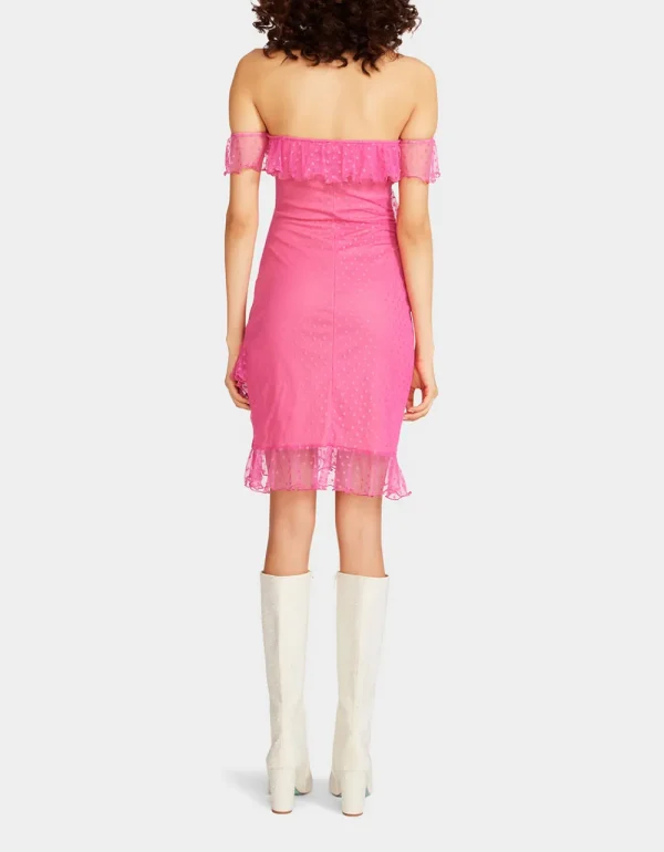 Betsey Johnson Meshing Around Strapless Mini Dress Pink Online