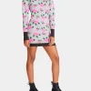 Betsey Johnson Neon Roses Jacquard Sweater Dress Grey Discount