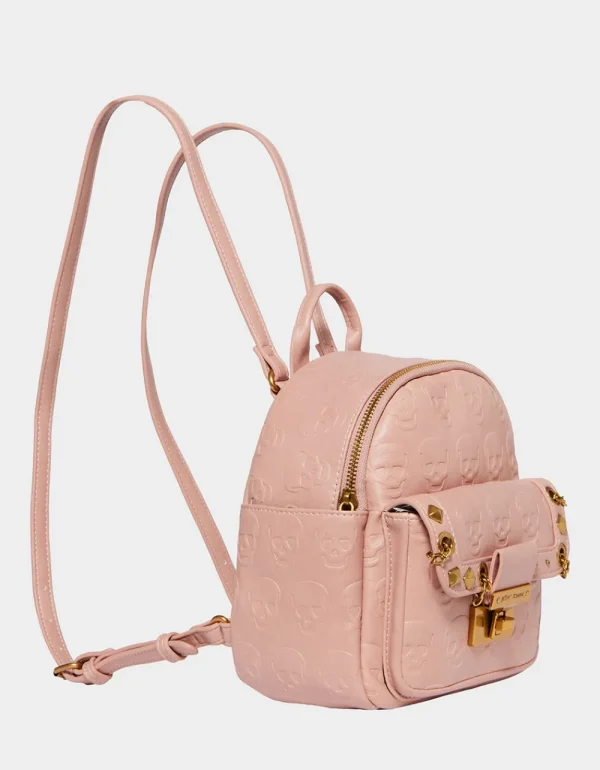 Betsey Johnson No Brainer Skull Mini Backpack Blush Online