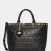 Betsey Johnson No Brainer Skull Tote Black Flash Sale