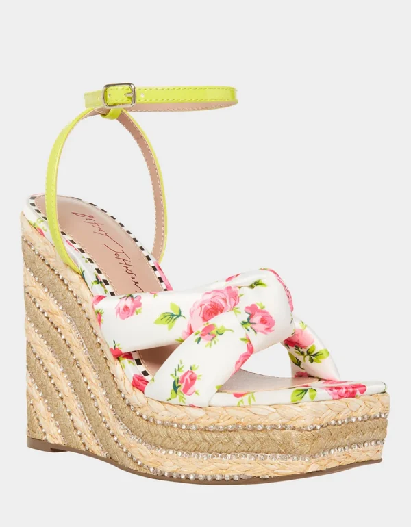 Betsey Johnson Pansie White Multi Hot