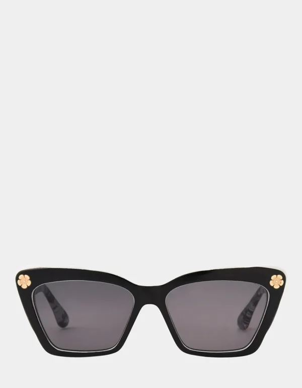 Betsey Johnson Petite Petals Sunglasses Black Cheap