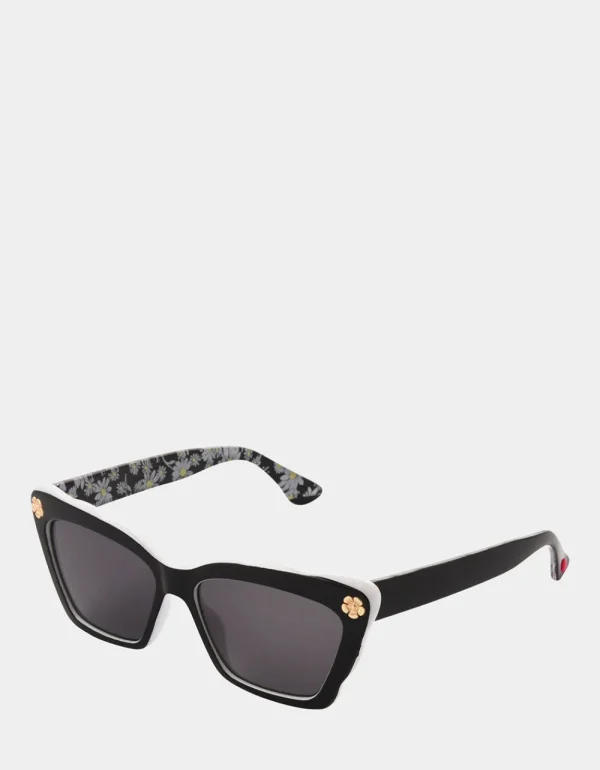 Betsey Johnson Petite Petals Sunglasses Black Cheap