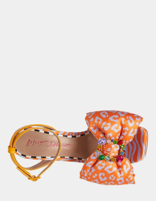 Betsey Johnson Pollie Orange Multi Sale