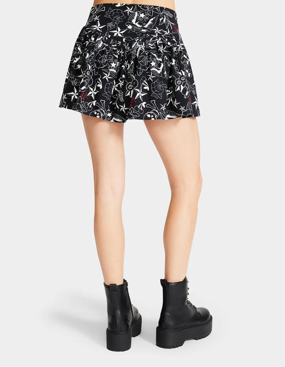 pretty_in_punk_vintage_in_4-1.webp Betsey Johnson Pretty In Punk Vintage Inspired Flounce Mini Skirt Nt Tattoo Pri Best