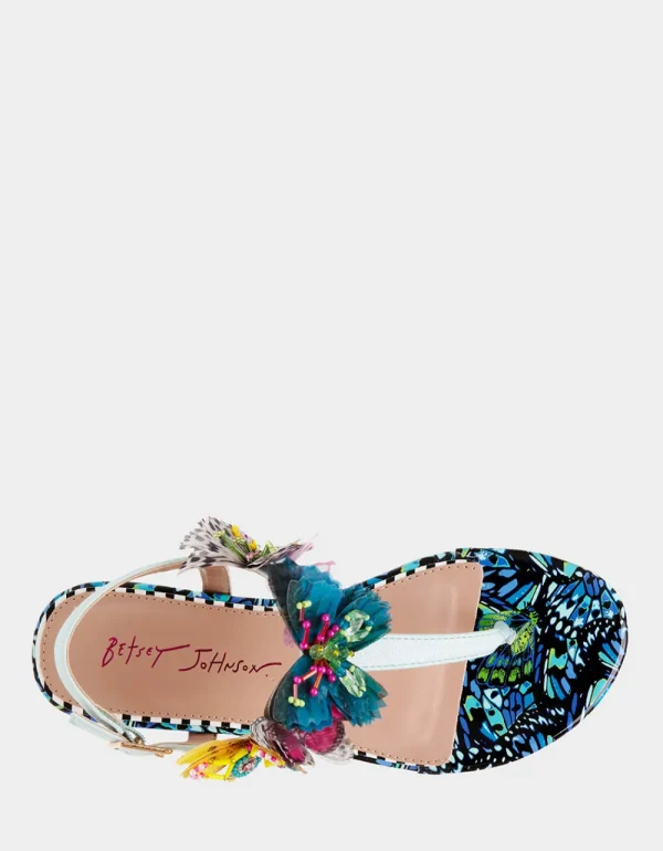 Betsey Johnson Prilla Blue Multi Outlet