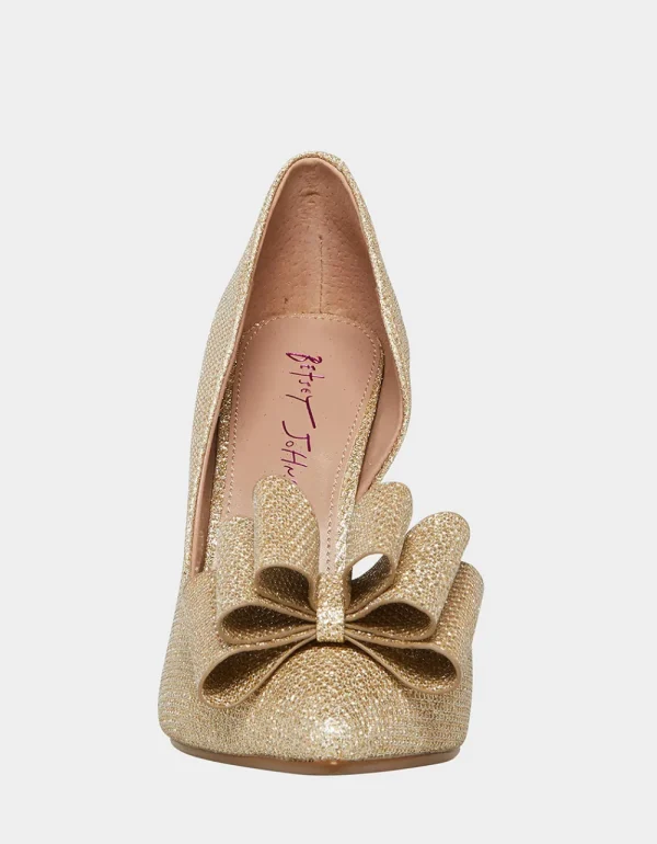 Betsey Johnson Prince Gold New