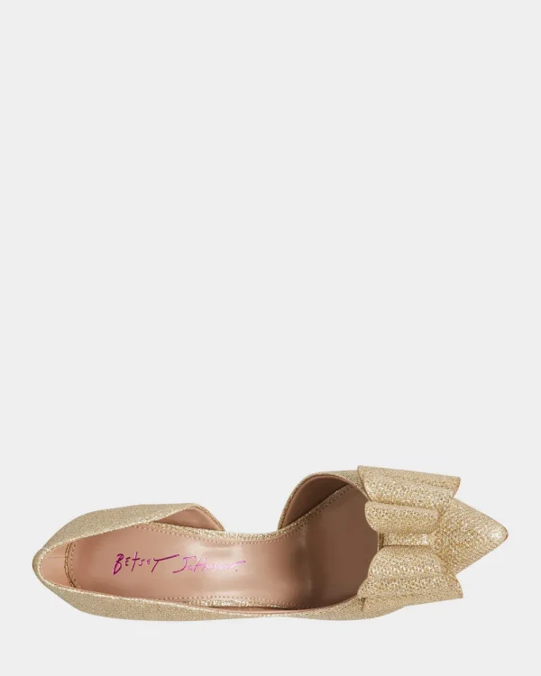 Betsey Johnson Prince Gold New