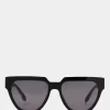 Betsey Johnson Proof Positive Sunglasses Black Flash Sale