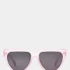 Betsey Johnson Proof Positive Sunglasses Pink Clearance