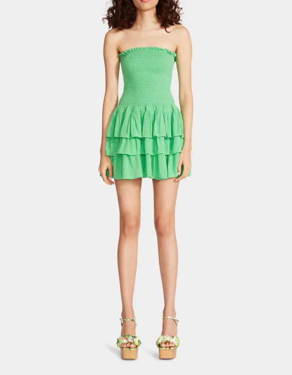 Betsey Johnson Rosie Mini Dress Green Flash Sale