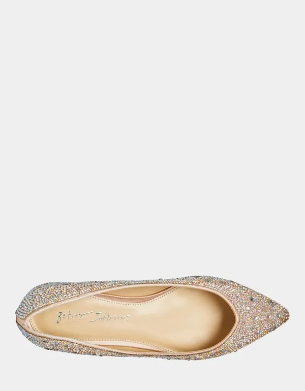 Betsey Johnson Sb-Jude Nude Satin Sale