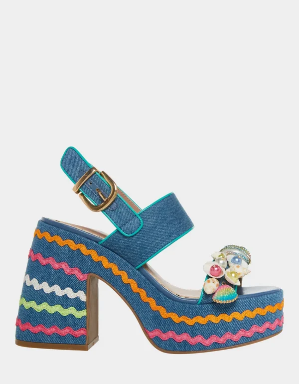 Betsey Johnson Shellie Denim Multi Cheap