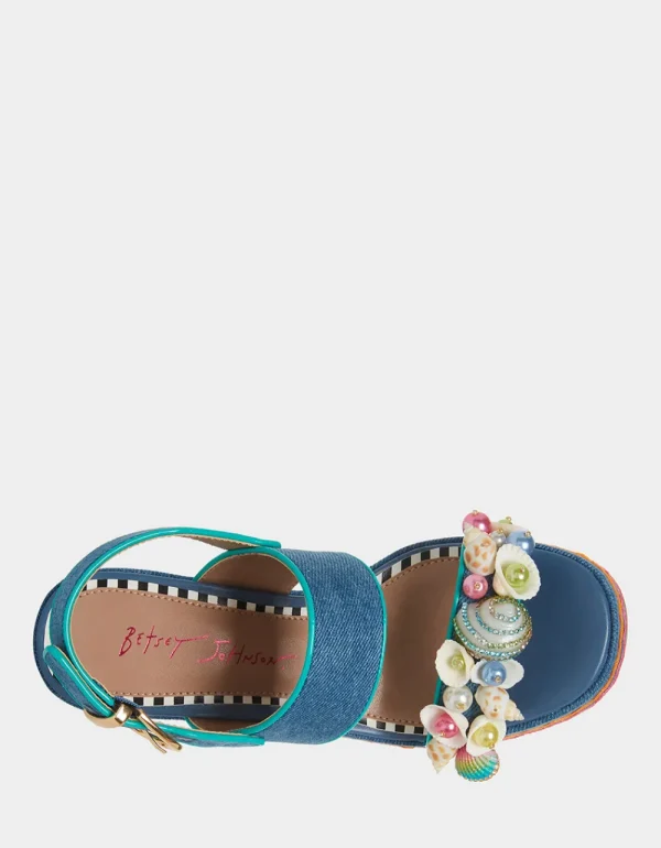 Betsey Johnson Shellie Denim Multi Cheap