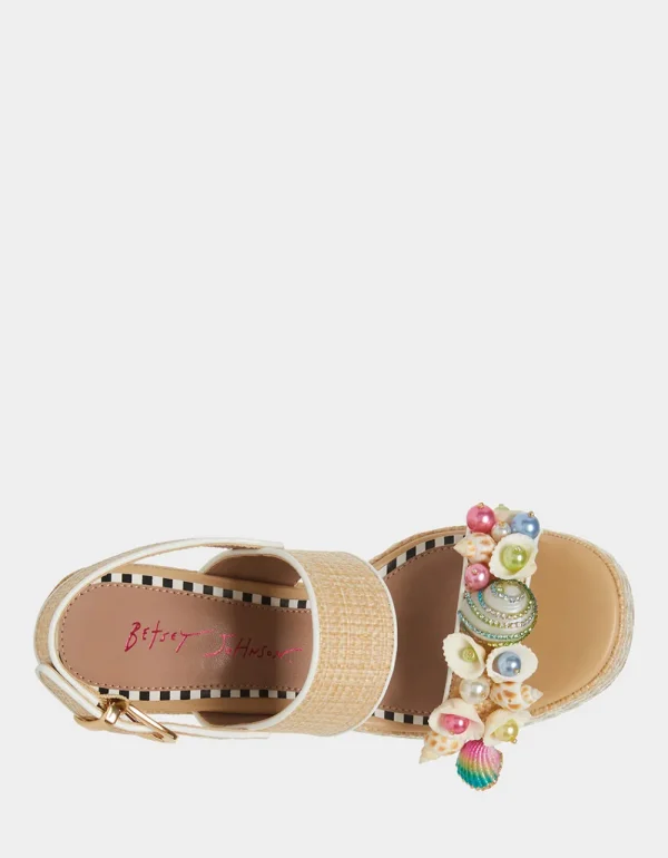 Betsey Johnson Shellie Natural Multi Fashion