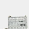 Betsey Johnson Shine On Convertible Flap Bag Ivory New