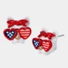 Betsey Johnson 4Th Of July Dog Sunglasses Studs Red/White/Blue Red White Blue Hot