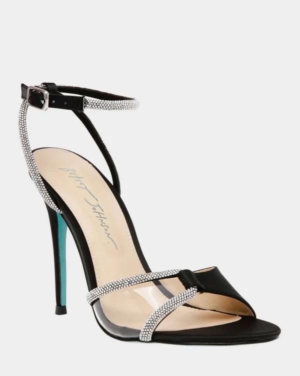 Betsey Johnson Vera Black Satin Online