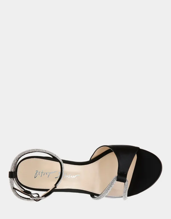 Betsey Johnson Vera Black Satin Online