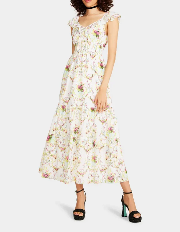 Betsey Johnson Vine And Dine Maxi Dress White Store