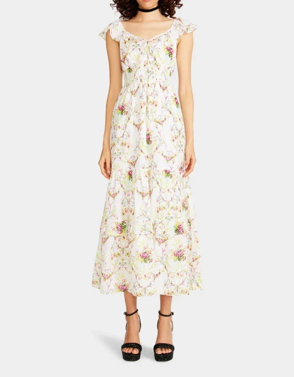 Betsey Johnson Vine And Dine Maxi Dress White Store